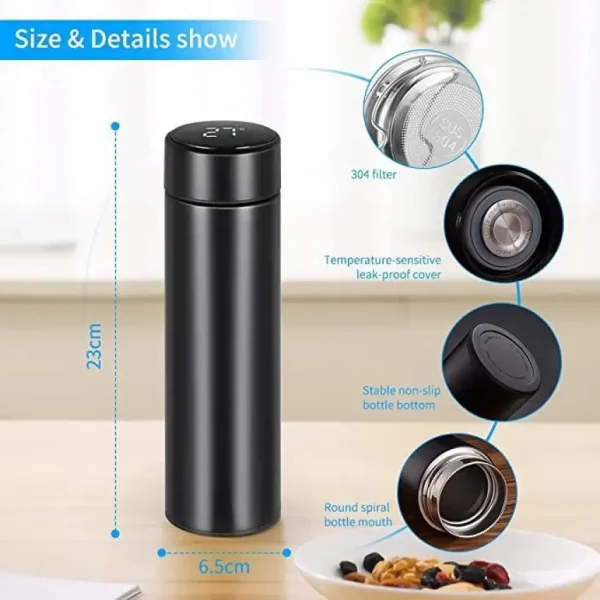 Hot & Cold Water Flask with LED Temperature Display